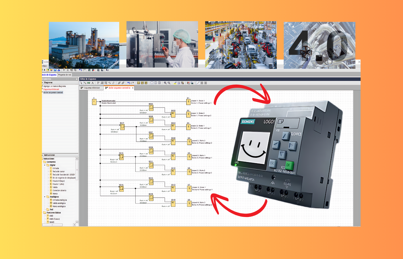 EN DESARROLLO: Curso Intermedio de PLC-LOGO 8! de SIEMENS. A un paso de tu gran proyecto.